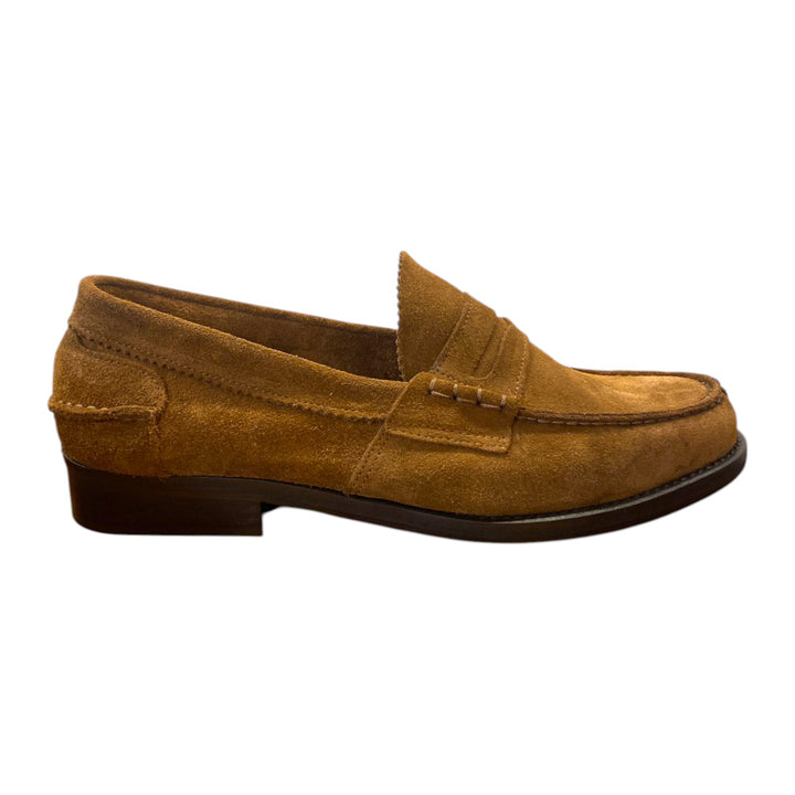 Tan Suede Leather Loafers