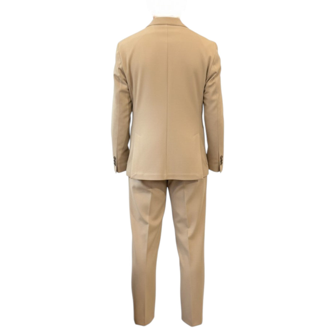 Honeycomb Comfort Fit Suit Beige