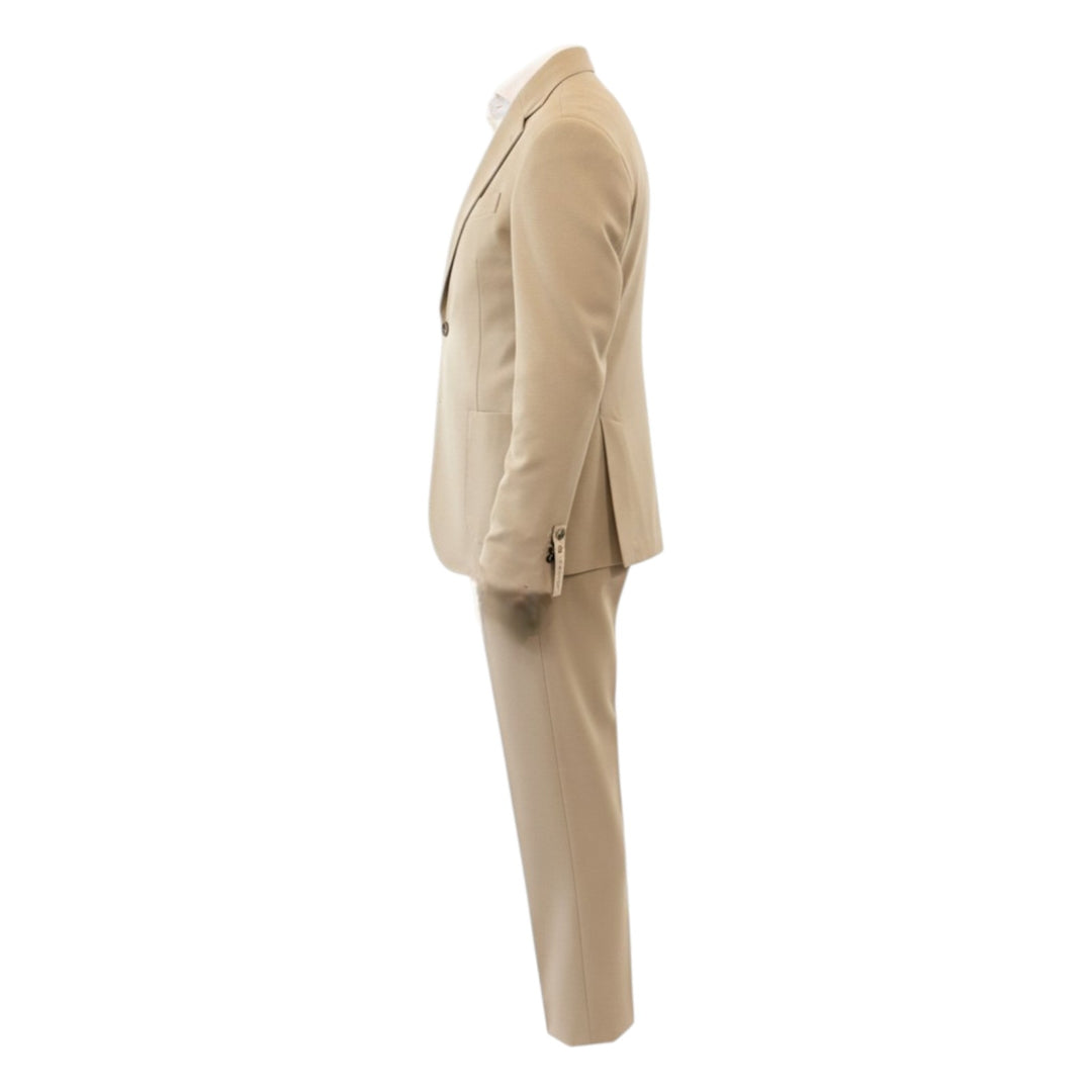 Honeycomb Comfort Fit Suit Beige
