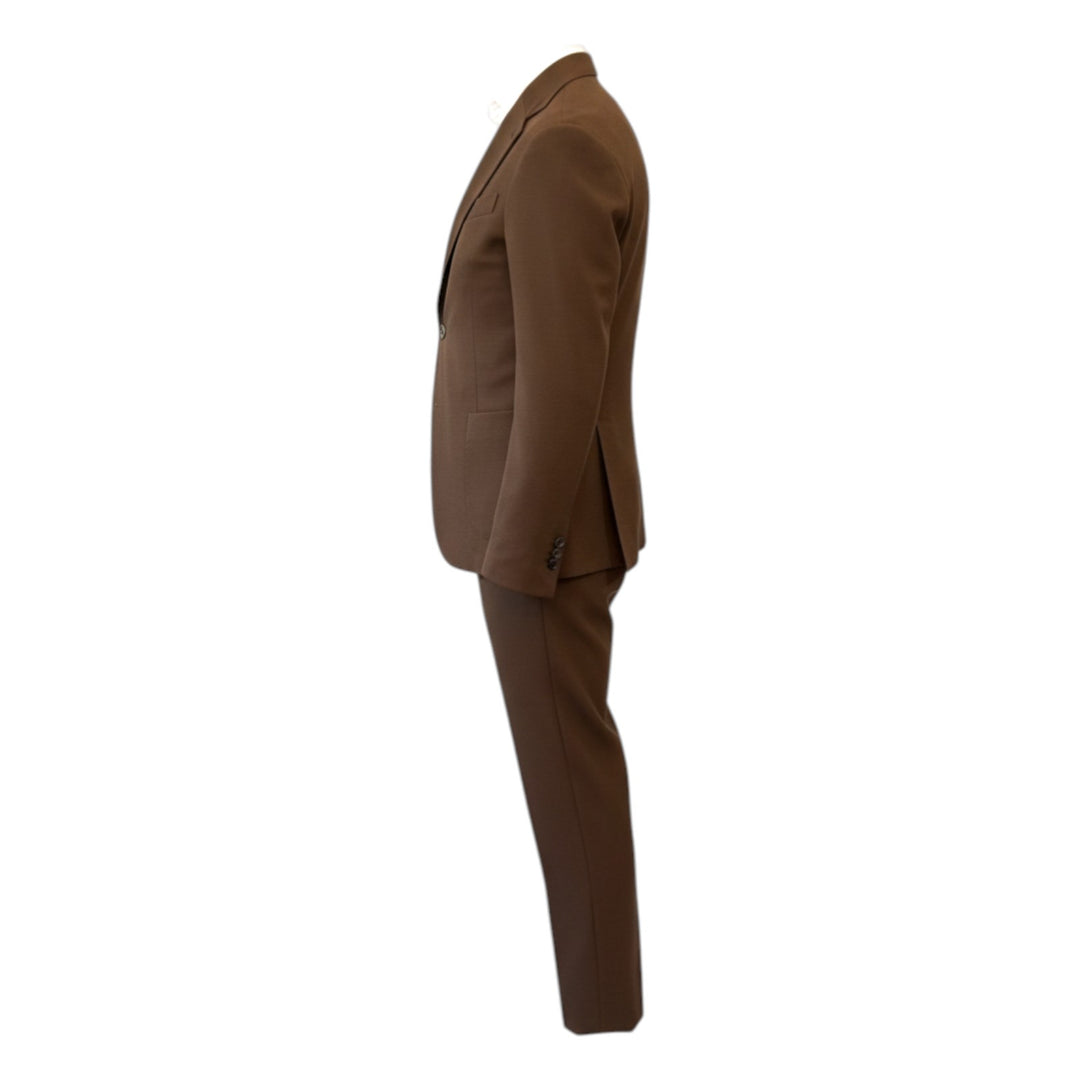 Brown Honeycomb Comfort Fit Suit