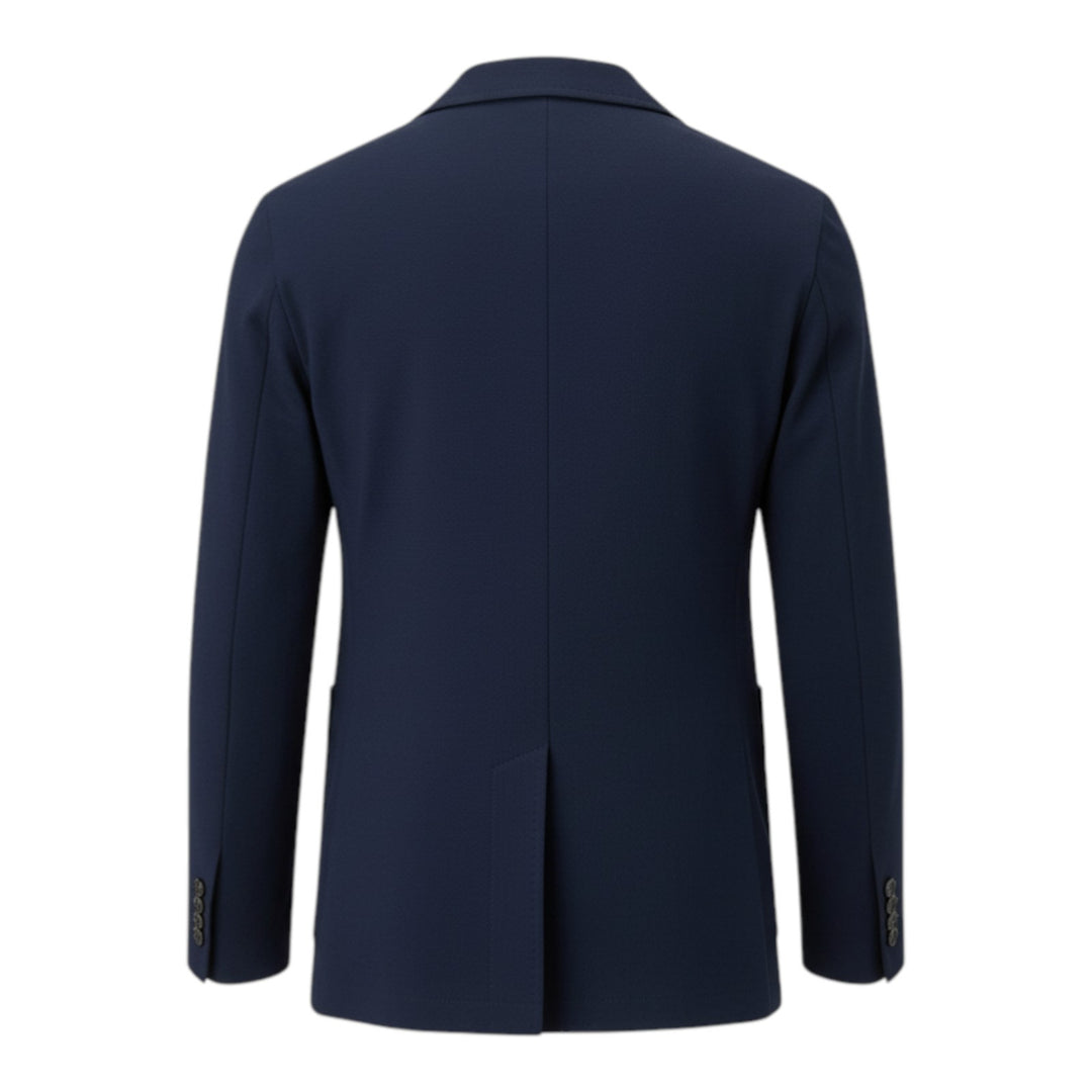 Navy Blue Stretch Jersey Blazer