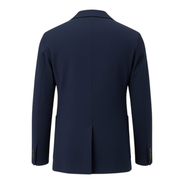 Navy Blue Stretch Jersey Blazer