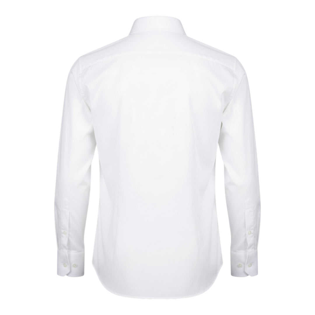 Long Sleeve Slim Fit Non-Iron Shirt White