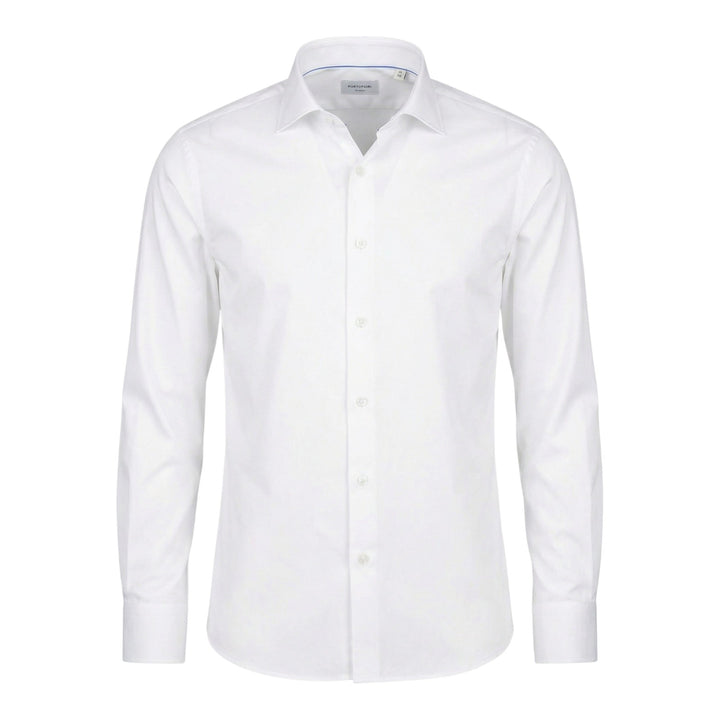 Long Sleeve Slim Fit Non-Iron Shirt White