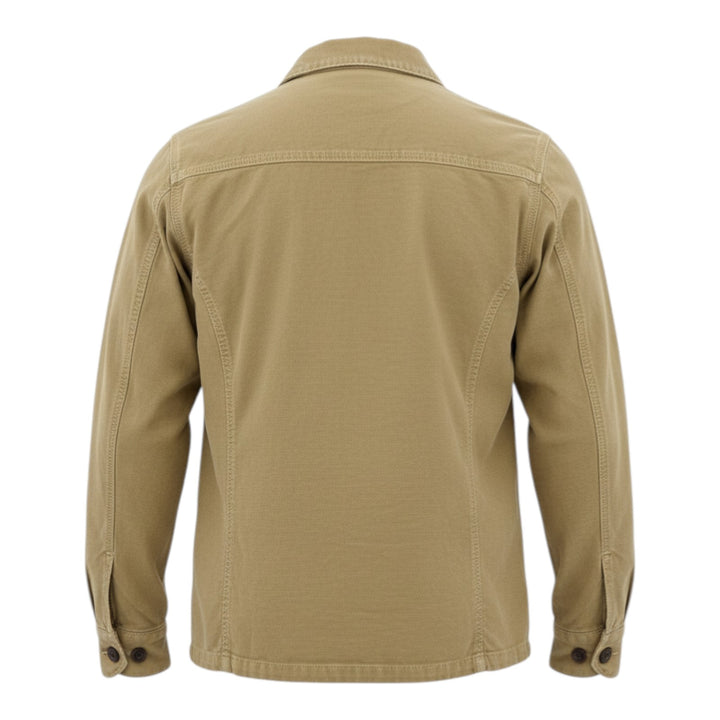 Acadia Long Sleeve Overshirt Linen Blend Mocha