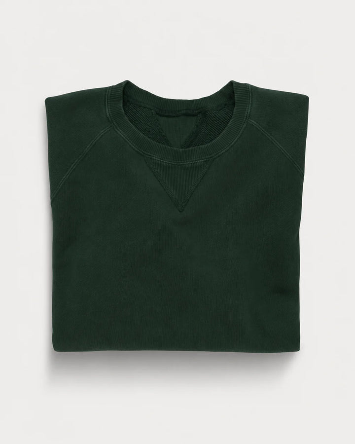 HARVARD CREWNECK SWEATSHIRT IN BRUSHED JERSEY RAGLAN CUT BOTTLE