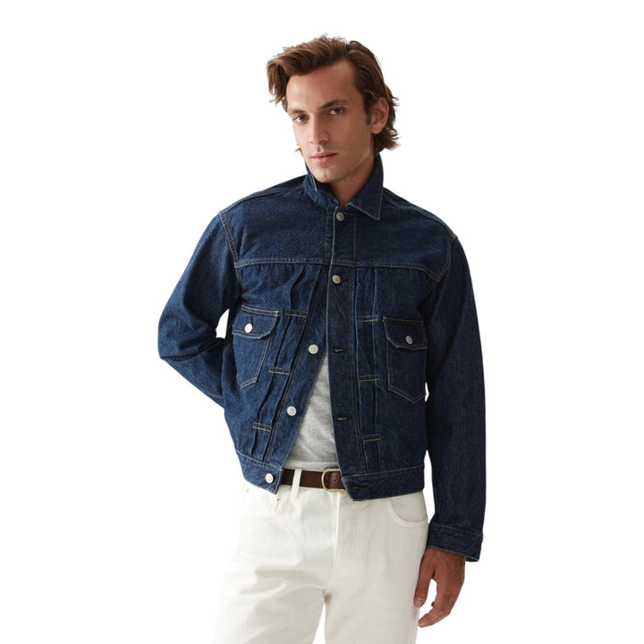 Cisco Jacket in Japan Stone Wash Blue