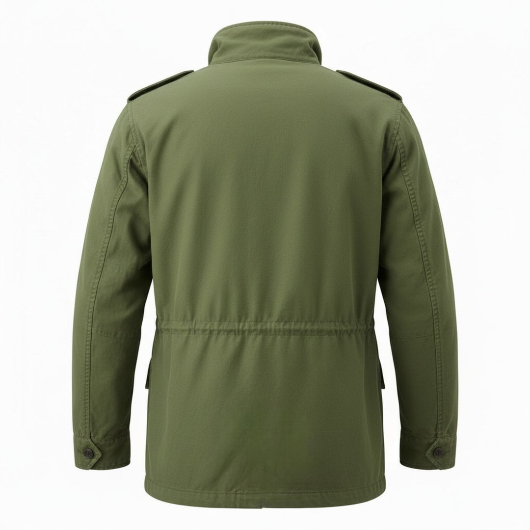Travis Long Sleeve Gabardine Field Jacket Green