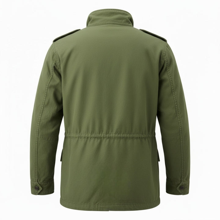 Travis Long Sleeve Gabardine Field Jacket Green