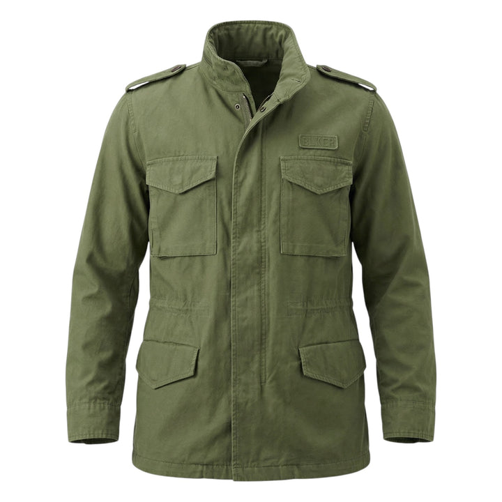 Travis Long Sleeve Gabardine Field Jacket Green