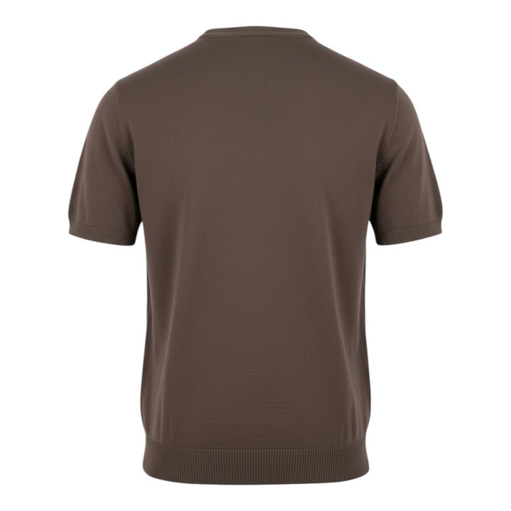 Combed Cotton Short Sleeve Crewneck Mocha