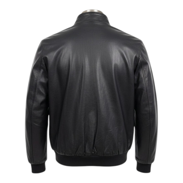 Baracuta Style Genuine Leather Jacket Black
