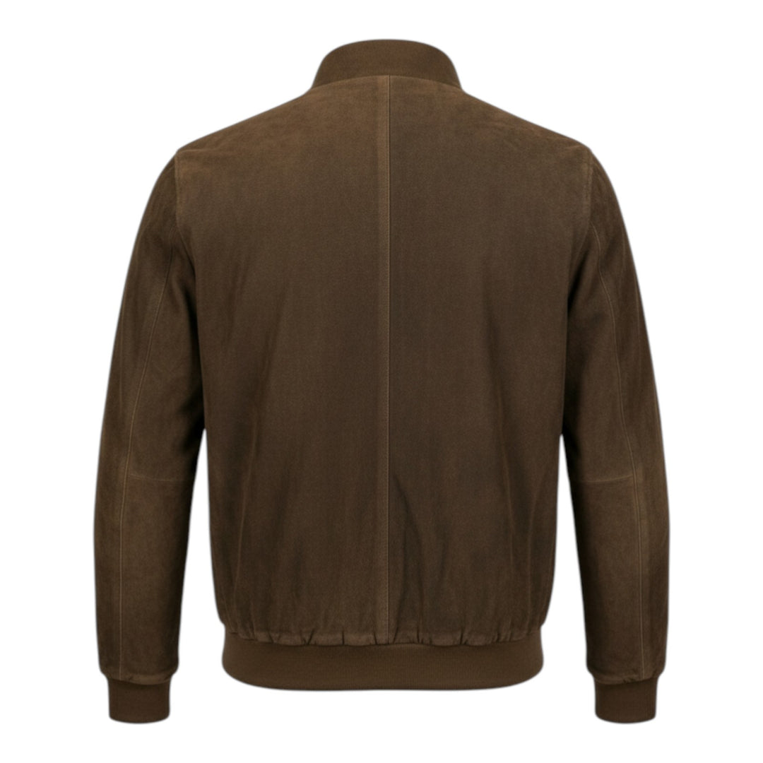 Valstar Model Jacket in Genuine Suede Leather Tobacco