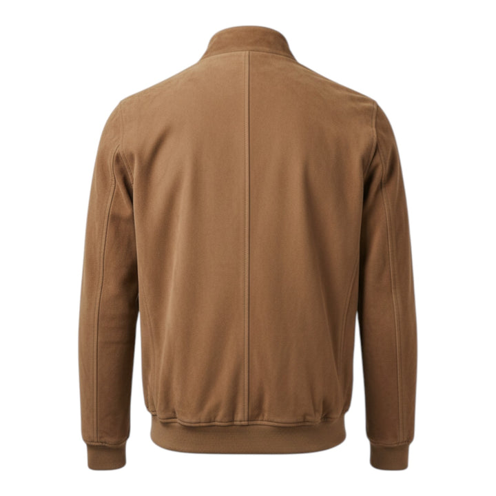 Valstar Model Jacket in Perforated Genuine Suede Sand