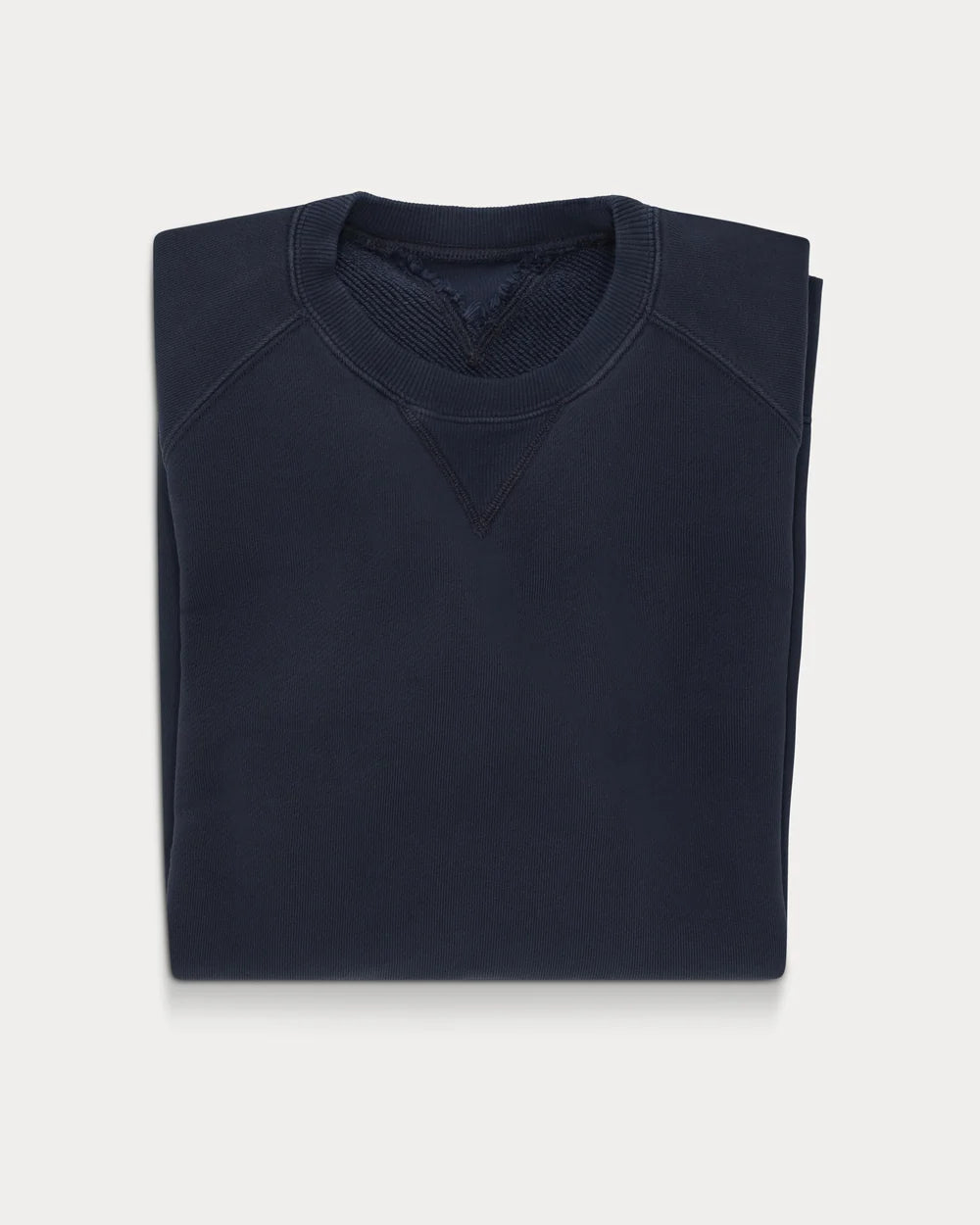HARVARD CREWNECK SWEATSHIRT IN BRUSHED JERSEY RAGLAN CUT BLUE