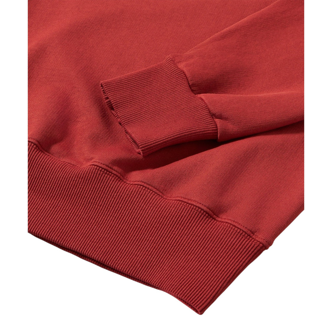 Harvard Crewneck Sweatshirt in Brushed Jersey with Raglan Cut Lobster