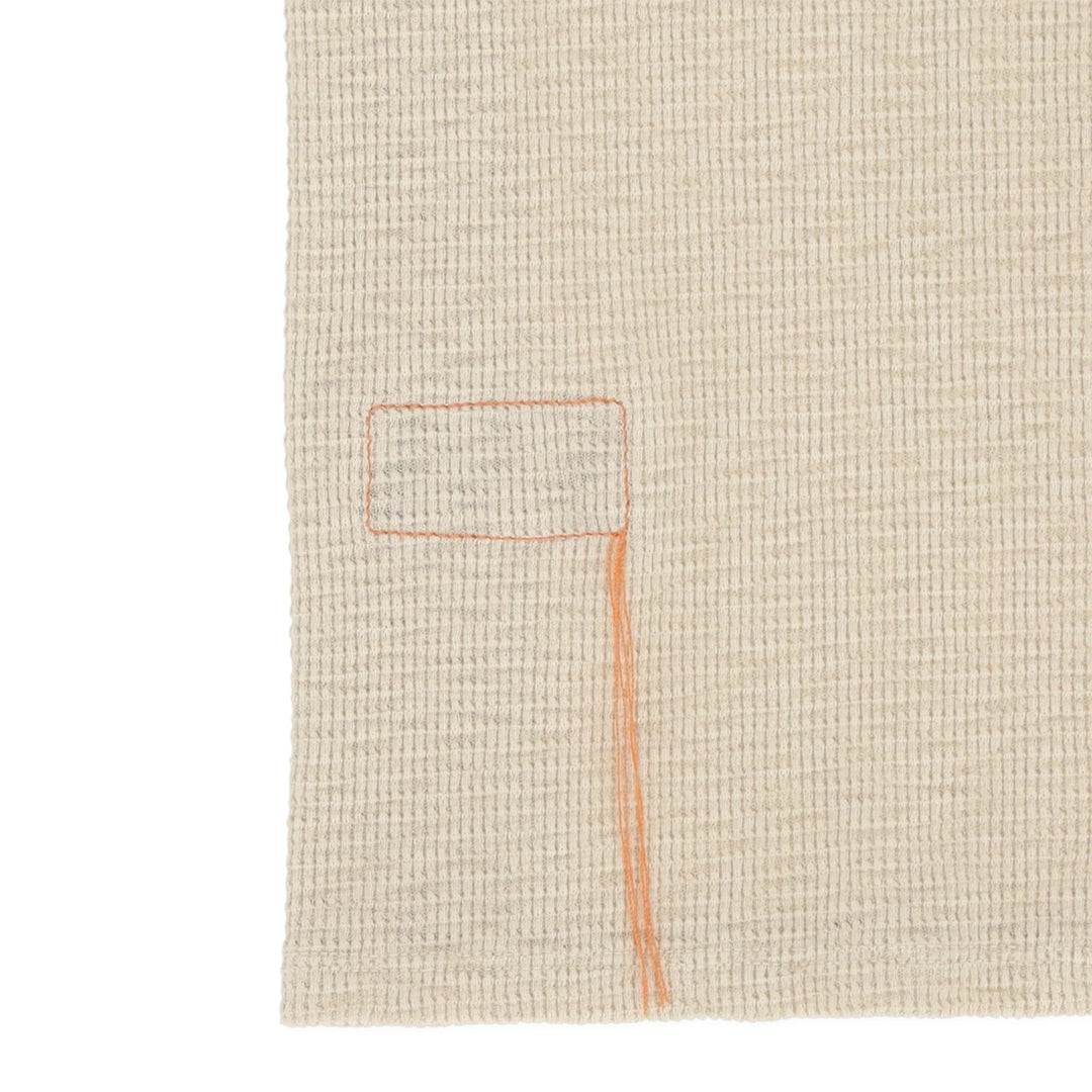 Missourim Short Sleeve Waffle Jersey Polo Beige