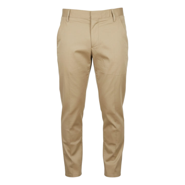 Slim Fit Cropped Slant Pocket Trousers Havana