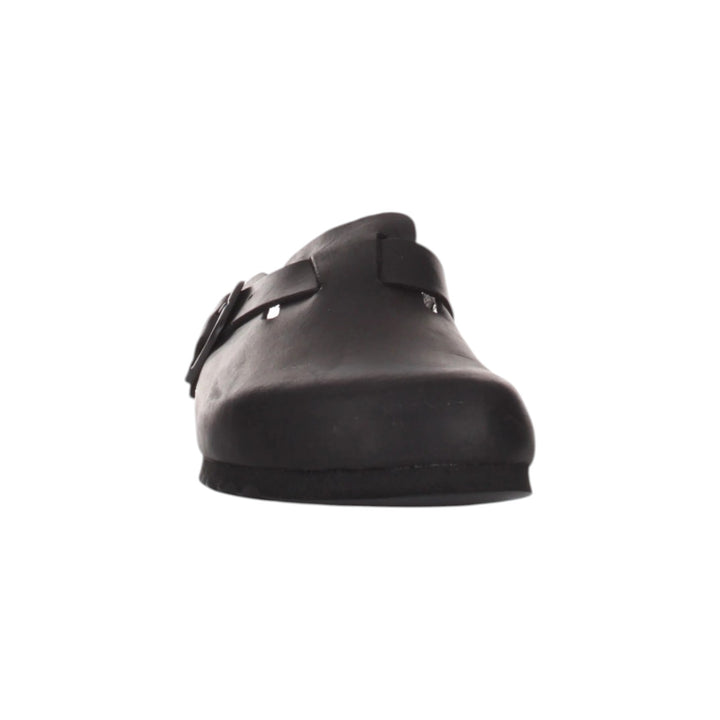 OLIVER SANDALS IN BLACK OILED LEATHER