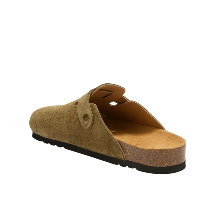 OLIVIER KHAKI SUEDE SANDALS
