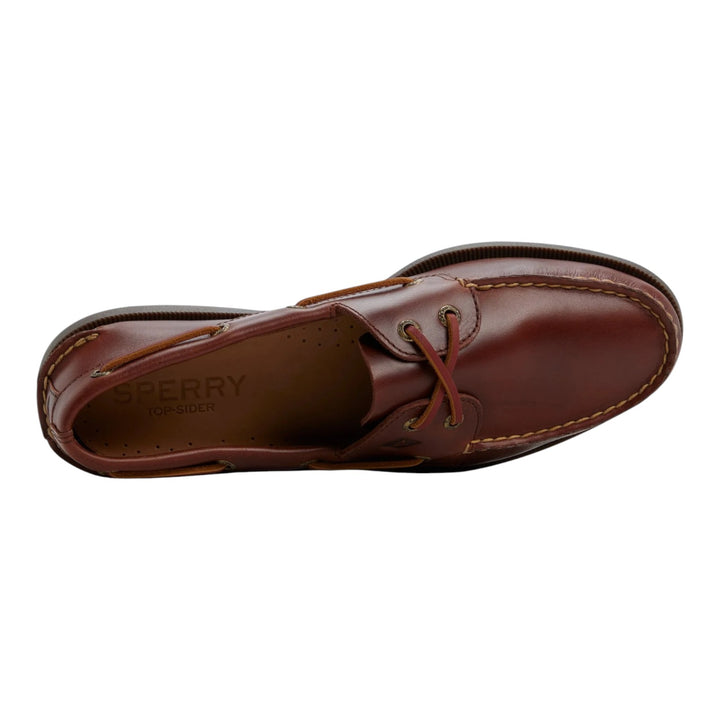 Authentic Original 2-Eye Boat Shoe in Genuine Burgundy Leather