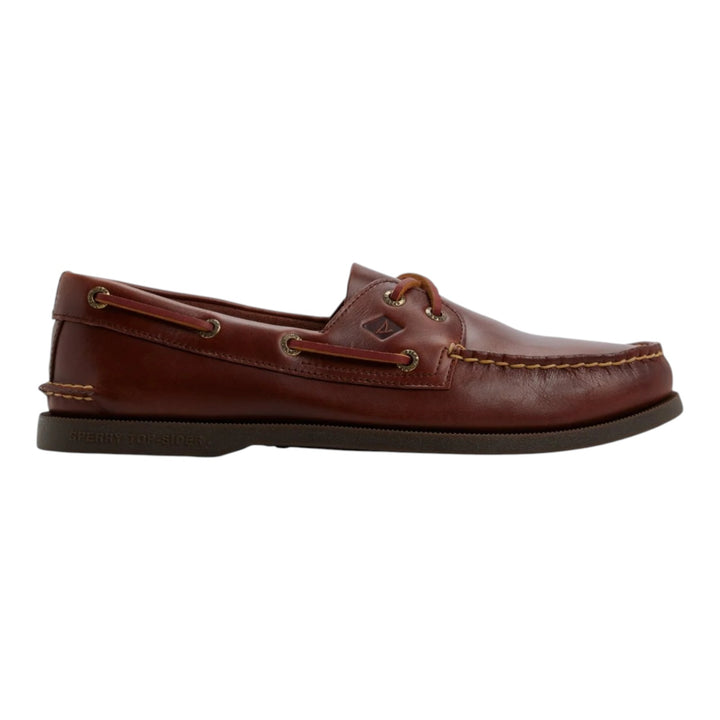 Authentic Original 2-Eye Boat Shoe in Genuine Burgundy Leather