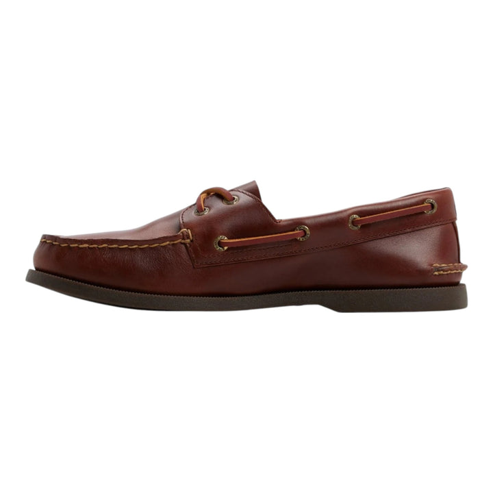 Authentic Original 2-Eye Boat Shoe in Genuine Burgundy Leather