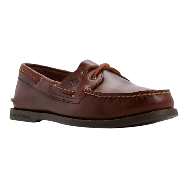 Authentic Original 2-Eye Boat Shoe in Genuine Burgundy Leather