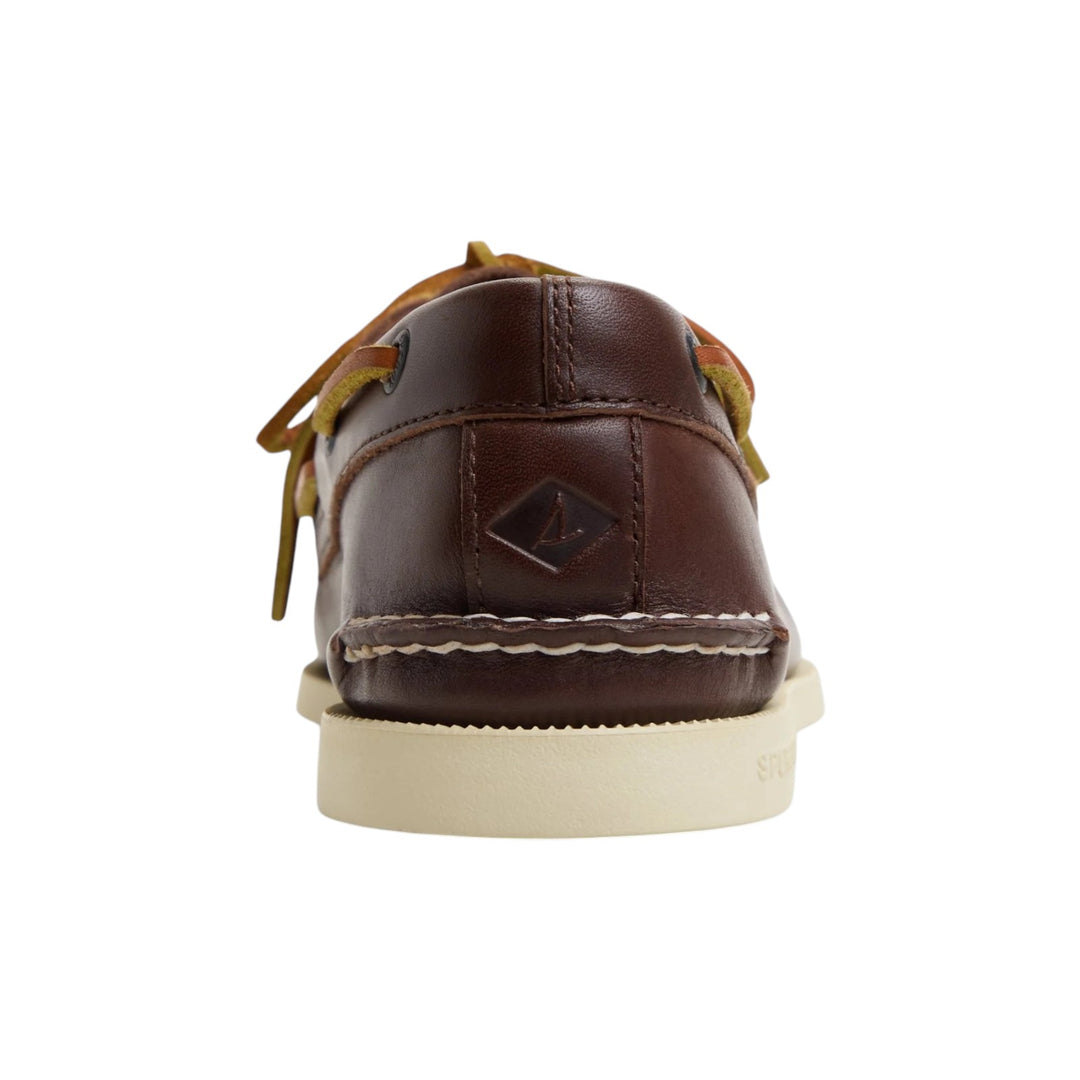 Authentic Original 2-Eye Boat Shoe in Brown Genuine Leather