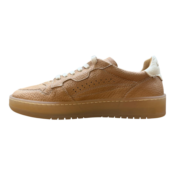 Jannik Sneakers in Genuine Deerskin Walnut-White
