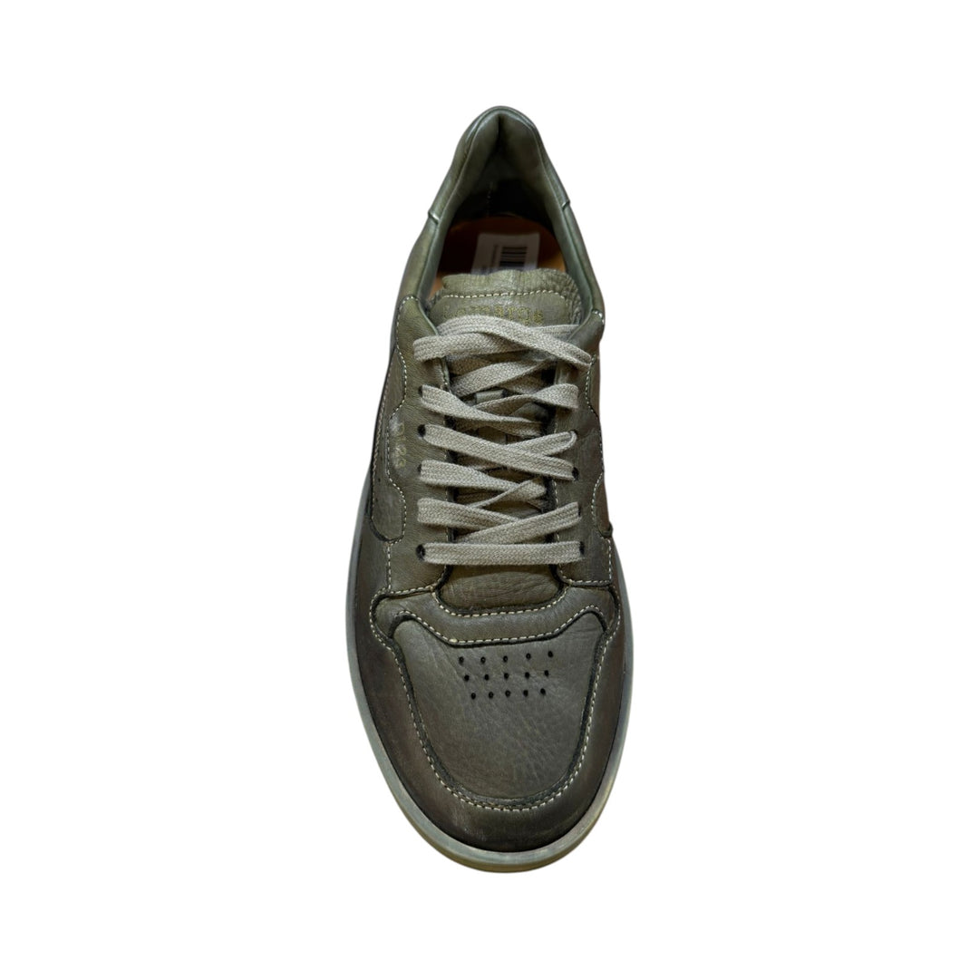 Jannik Sneakers in Genuine Military Green Deerskin