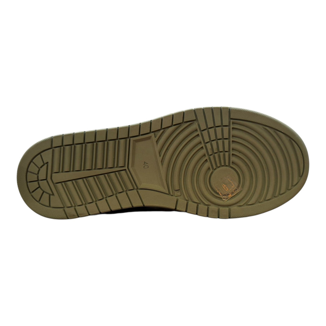 Jannik Sneakers in Genuine Military Green Deerskin