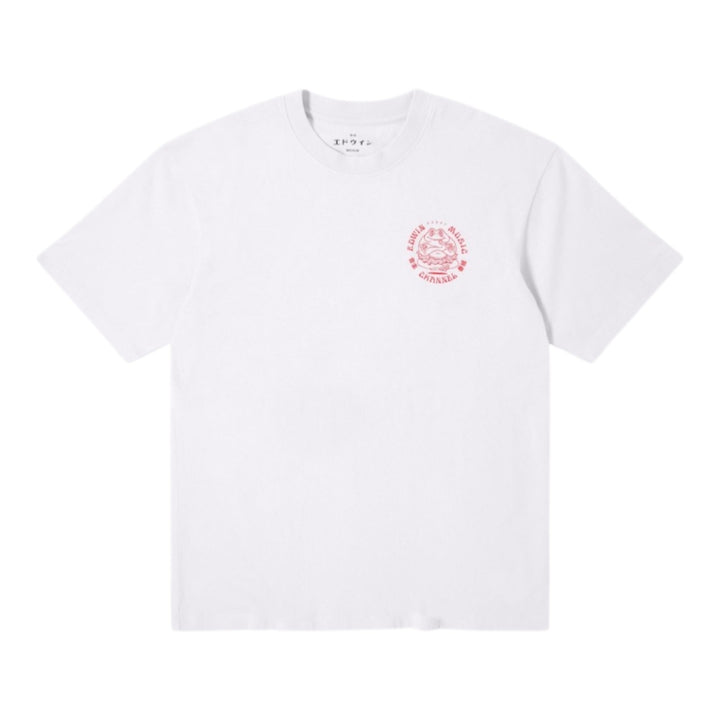 Edwin Music Channel T-Shirt White-Red