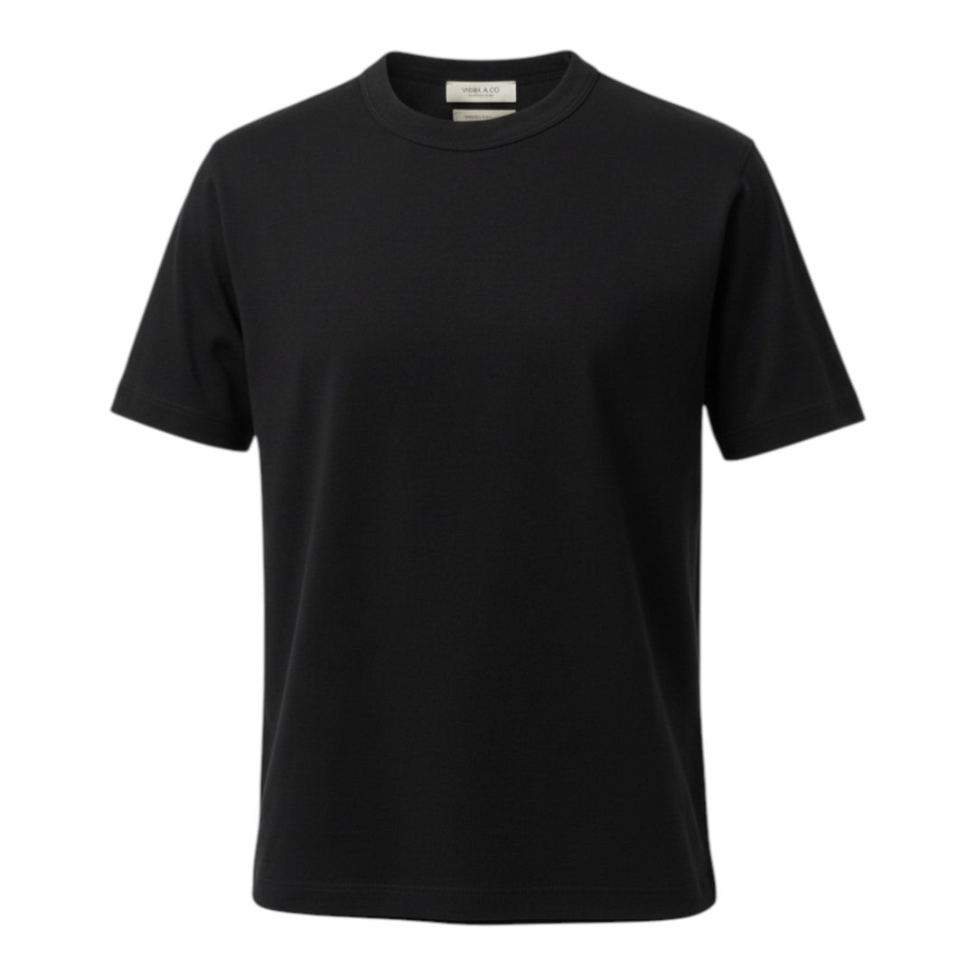 Black Comfort Jersey Crewneck T-shirt
