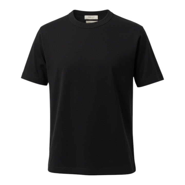 Black Comfort Jersey Crewneck T-shirt