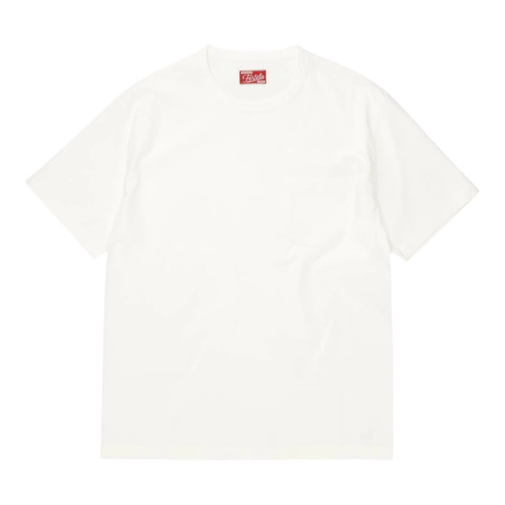 Tubejp T-Shirt with Pocket in Cotton White
