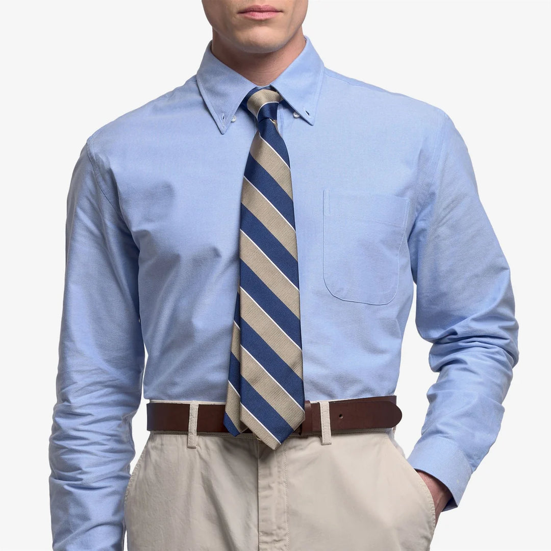 THREE COLORS STRIPES BLUE-BEIGE-WHITE