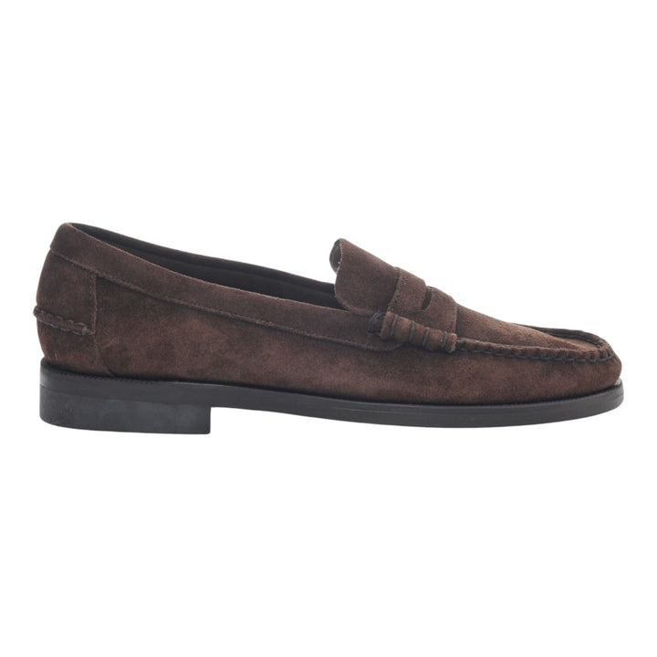 Men's Genuine Suede Goodyear Welt Loafers Brown
