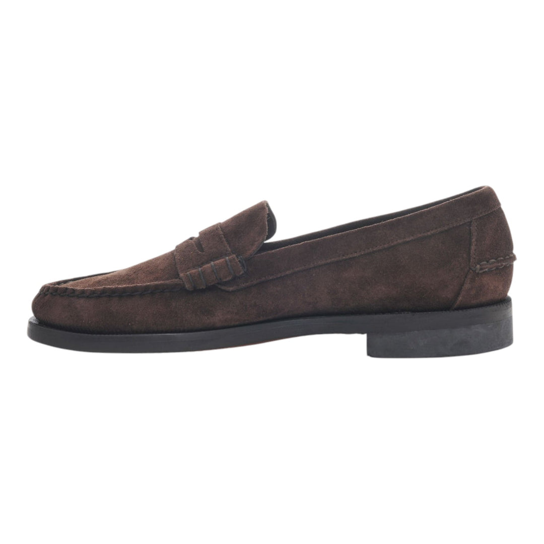 Men's Genuine Suede Goodyear Welt Loafers Brown