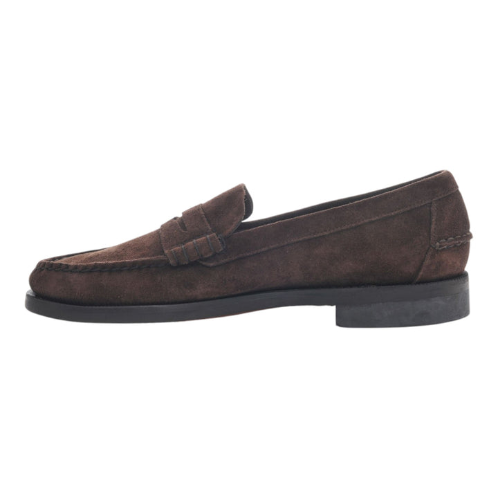Men's Genuine Suede Goodyear Welt Loafers Brown