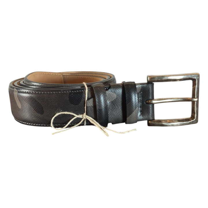 GENUINE SAFFIANO CAMOUFLAGE BELT