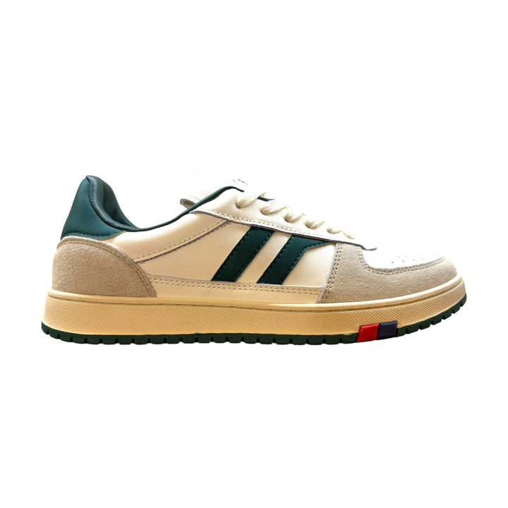 Field King in White and Green Leather