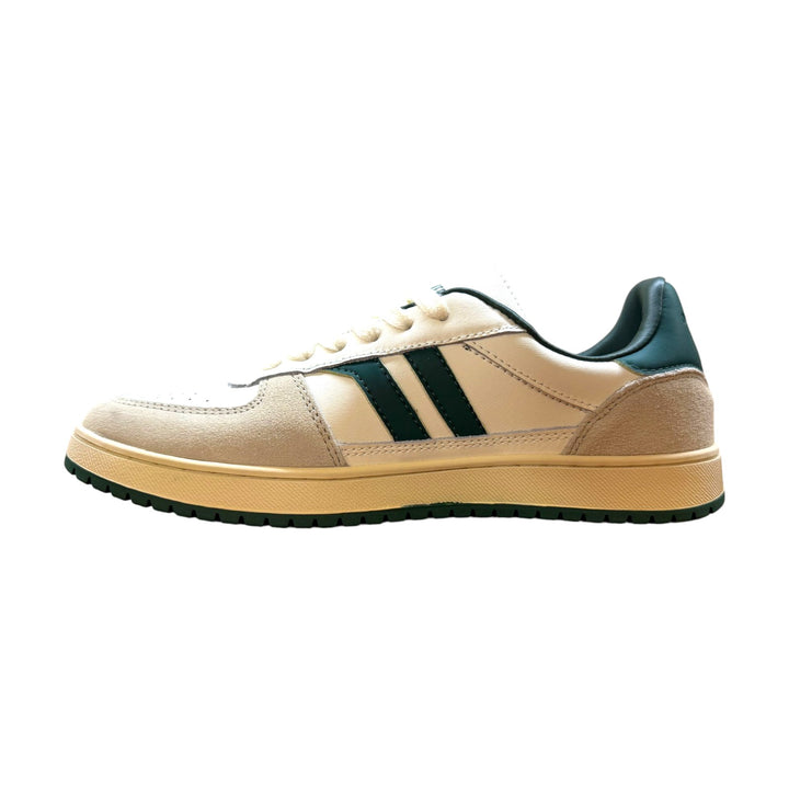 Field King in White and Green Leather
