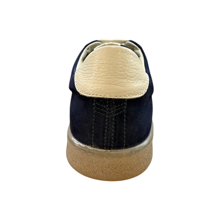 Blue-White Genuine Suede Sneakers