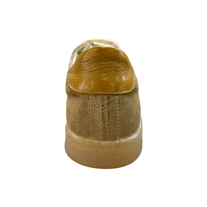 Genuine Suede Sneakers in Beige-Ochre