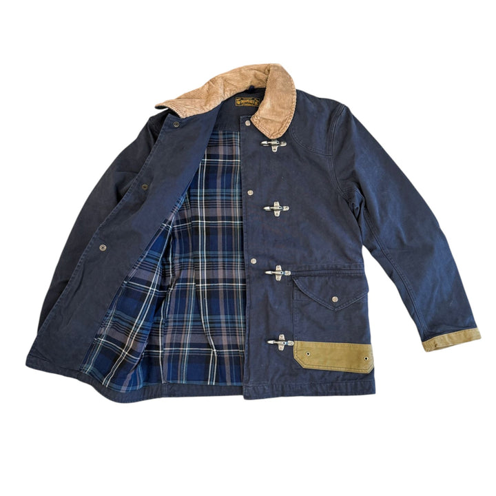 Fireman Canvas Lined Jacket Bedford Blue