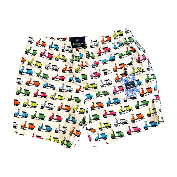VESPE SWIM TRUNKS WHITE
