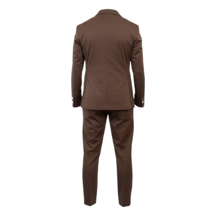 Punto Milano Comfort Fit Suit in Dark Brown