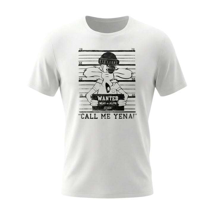 Short Sleeve Wanted Graphic T-Shirt White