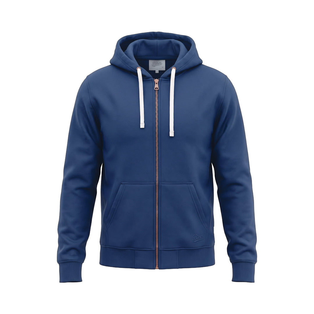 Bl'ker Vintage SWEATSHIRT FULL ZIP CAPPUCCIO PRICETON NAVY Blu - foto 1